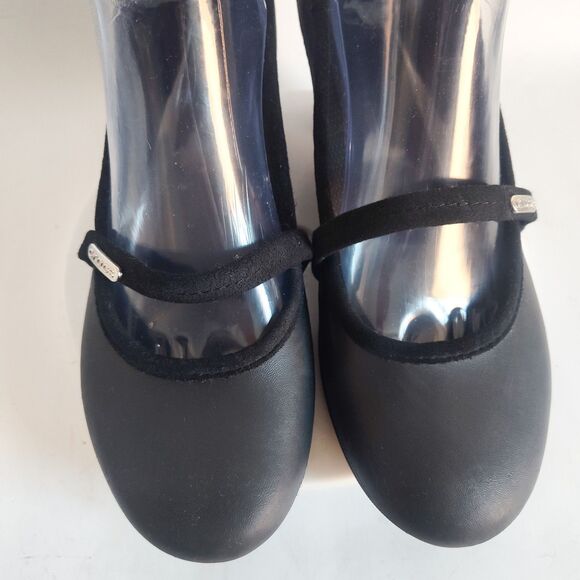 Crocs Mary Jane Heels Size 9 Womens Comfort Shoes Wedge Black Casey Travel Logo - Picture 7 of 10